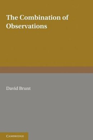 Cover of The Combination of Observations