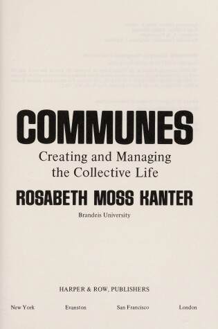 Cover of Communes