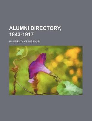 Book cover for Alumni Directory, 1843-1917