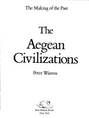 Book cover for The Aegean Civilizations