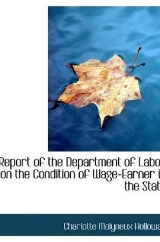 Cover of Report of the Department of Labor on the Condition of Wage-Earner in the State