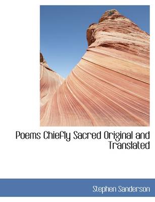 Book cover for Poems Chiefly Sacred Original and Translated