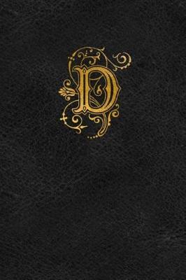 Book cover for Old English Monogram Journal - Letter D
