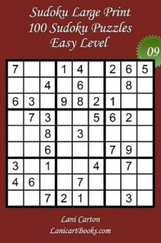 Cover of Sudoku Large Print - Easy Level - N°9