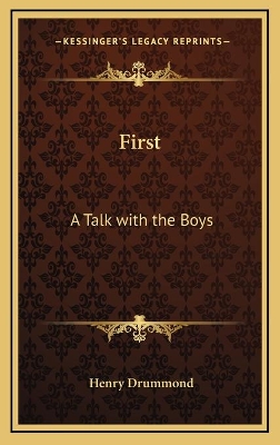 Book cover for First