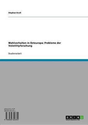 Book cover for Wahlverhalten in Osteuropa