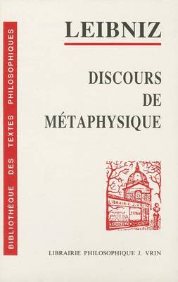 Cover of Discours de Metaphysique