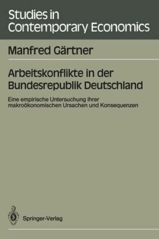 Cover of Arbeitskonflikte in der Bundesrepublik Deutschland