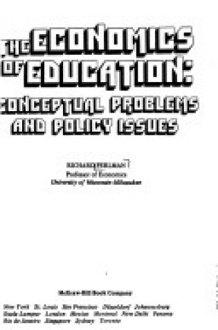 Cover of Economics of Education