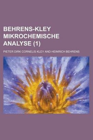 Cover of Behrens-Kley Mikrochemische Analyse (1)