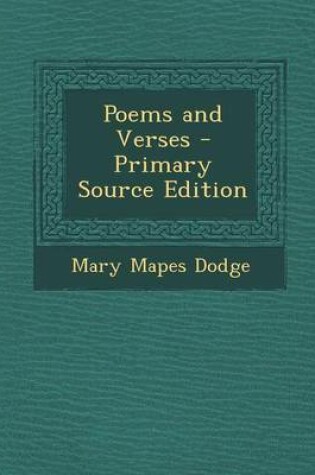 Cover of Poems and Verses - Primary Source Edition