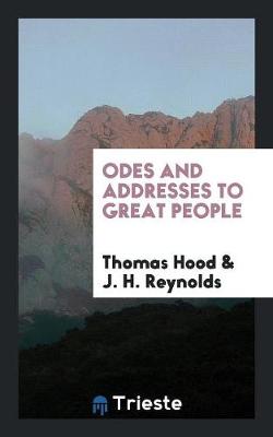 Book cover for Odes and Addresses to Great People