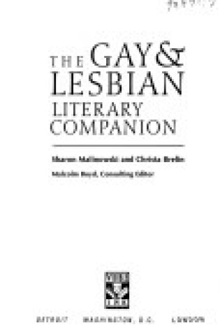 Cover of The Gay and Lesbian Literary Companion