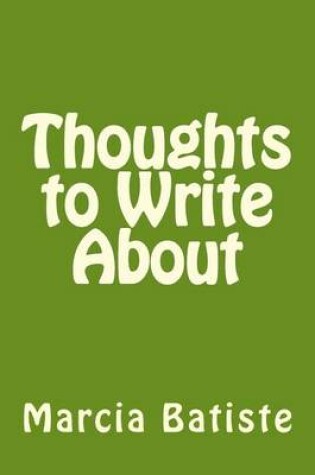 Cover of Thoughts to Write About