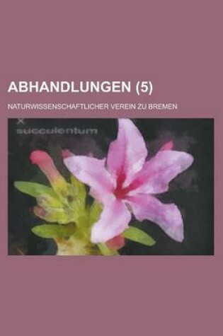 Cover of Abhandlungen (5)