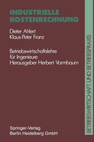 Cover of Industrielle Kostenrechnung