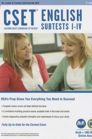 Cover of Cset English Subtests I-IV Book + Online