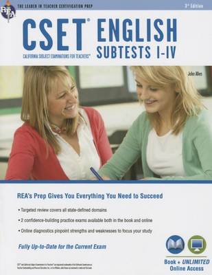 Book cover for Cset English Subtests I-IV Book + Online