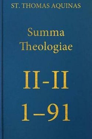 Cover of Summa Theologiae II-II, 1-91