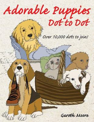 Book cover for Adorable Puppies Dot to Dot