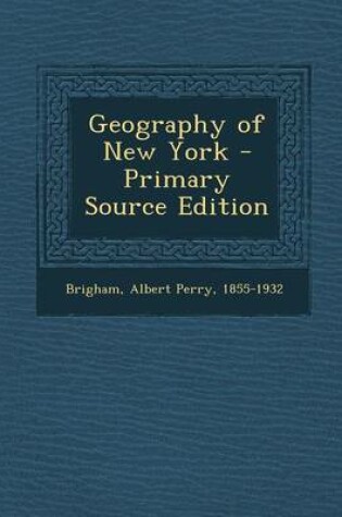 Cover of Geography of New York - Primary Source Edition