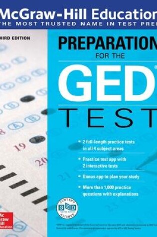 Cover of McGraw-Hill Education Preparation for the GED Test, Third Edition