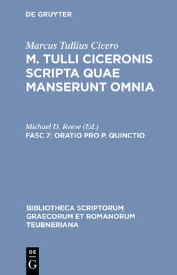 Book cover for Oratio Pro P. Quinctio