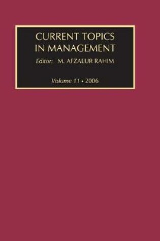 Cover of Current Topics in Management