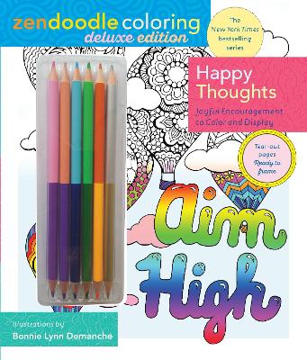 Book cover for Zendoodle Coloring: Happy Thoughts