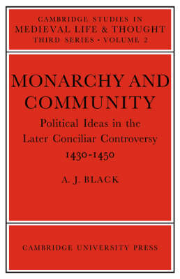 Book cover for Monarchy and Community