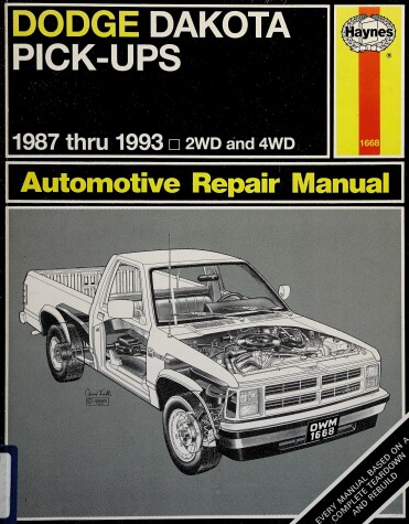 Cover of Dodge Dakota Pick-ups (1987-1996) Automotive Repair Manual