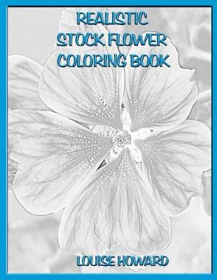 Cover of Realistic Stock Flower Coloring Book