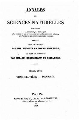 Book cover for Annales des sciences naturelles - Tome IX