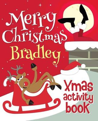 Book cover for Merry Christmas Bradley - Xmas Activity Book
