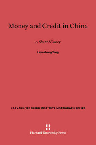 Cover of Money and Credit in China