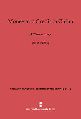 Cover of Money and Credit in China