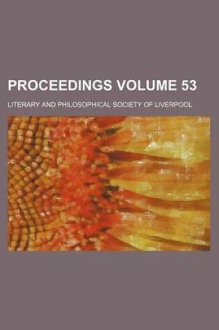 Cover of Proceedings Volume 53