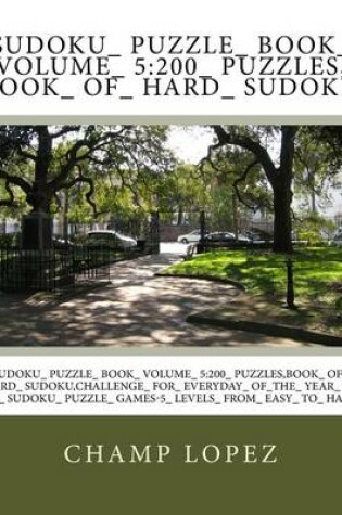 Cover of Sudoku_ Puzzle_ Book_ Volume_ 5