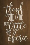 Book cover for Chalkboard Journal - Though She Be But Little, She Is Fierce (Brown)