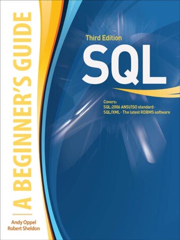 Book cover for SQL: A Beginner's Guide, Third Edition