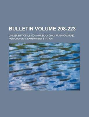 Book cover for Bulletin Volume 208-223