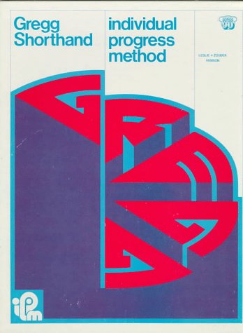 Book cover for Gregg Shorthand Individual Progress Method