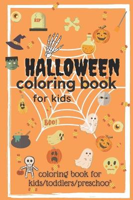 Cover of halloween coloring book for kids