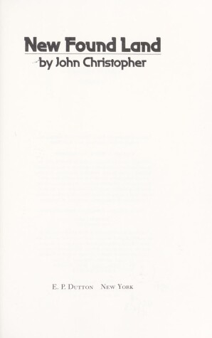 Book cover for Christopher John : New Found Land (Hbk)