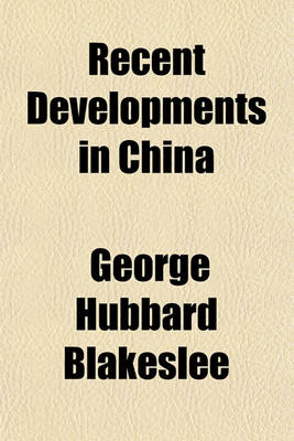 Book cover for Recent Developments in China