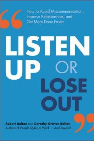 Cover of Listen Up or Lose Out