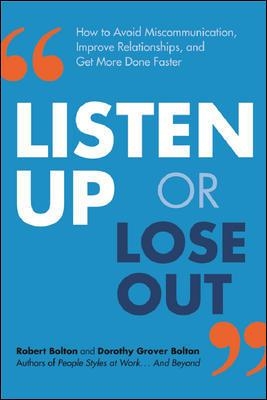 Book cover for Listen Up or Lose Out