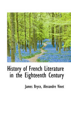 Book cover for History of French Literature in the Eighteenth Century