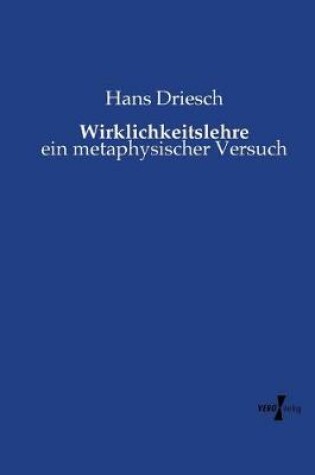 Cover of Wirklichkeitslehre