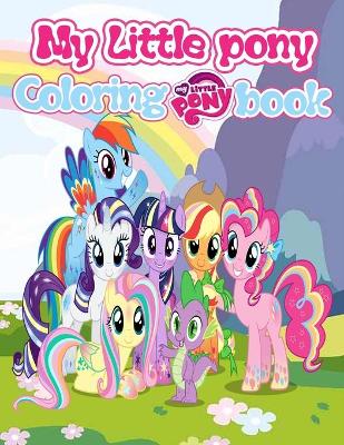 Book cover for My little pony coloring book